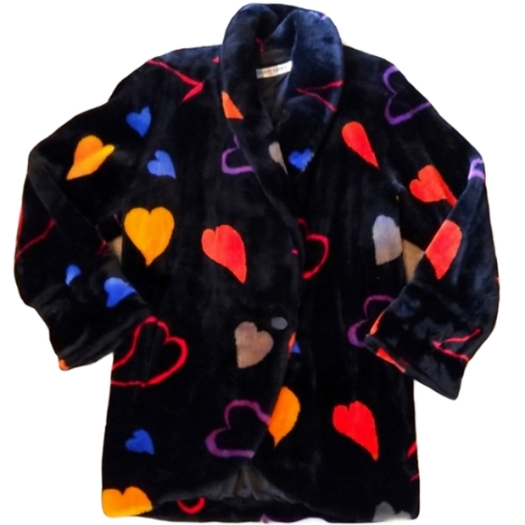 Vintage Donnybrook Plush Heart Coat 